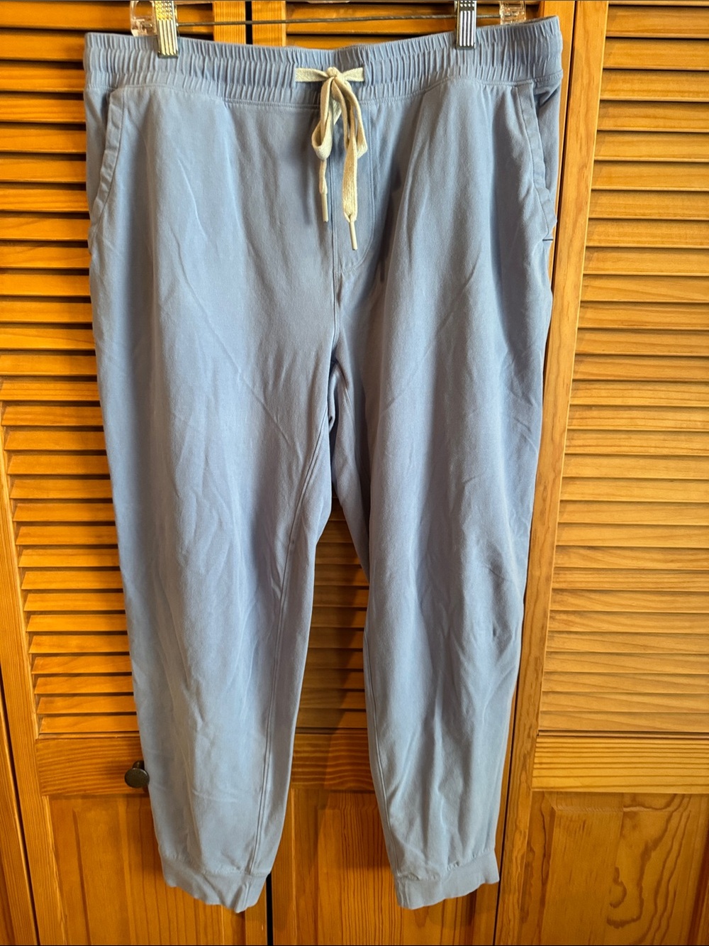 ROWM Loungewear Men's Light Blue Drawstring Jogger Lounging Pants / Large